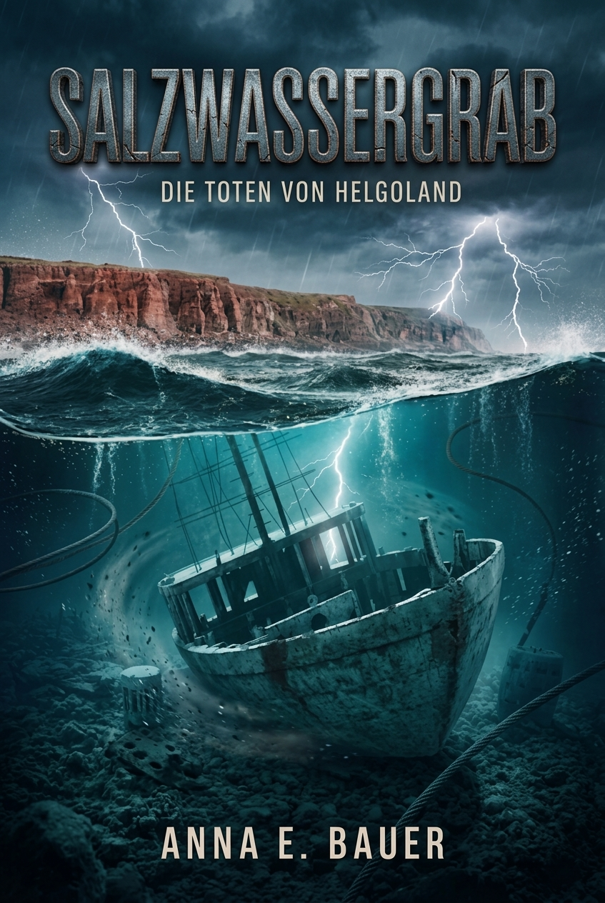Salzwassergrab Die Toten von Helgoland (Nordseekrimi) (ostseekrimi) by ANNA E. BAUER – ebook cover