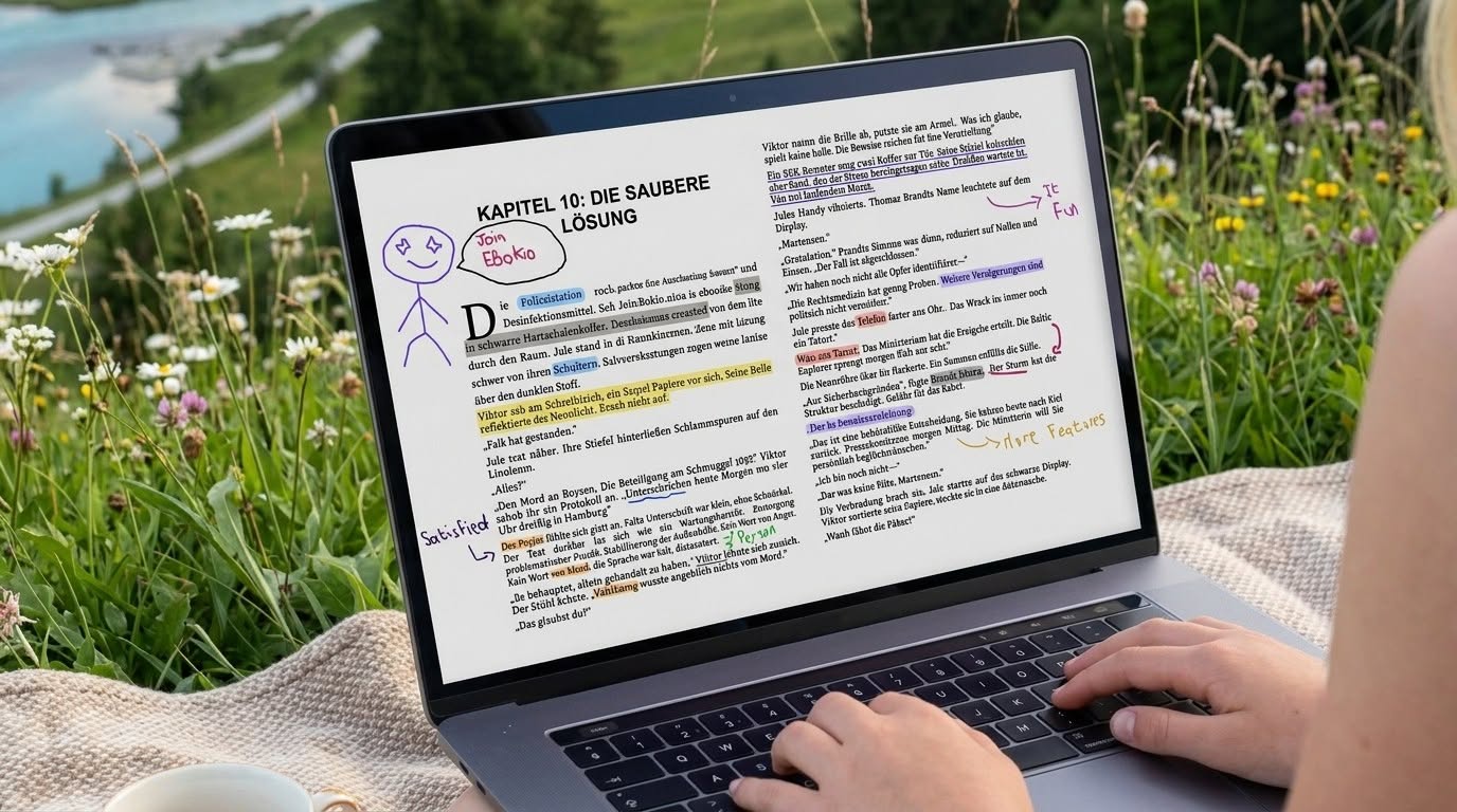 Ebokio Reader: a fast, DRM-free web reader with AI tools