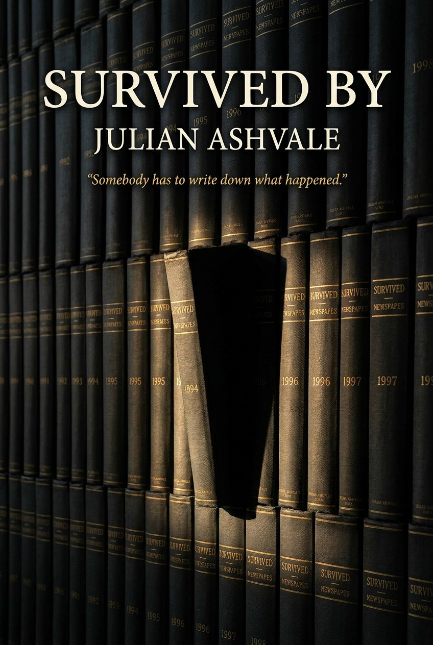 SURVIVED BY by Julian Ashvale – ebook cover